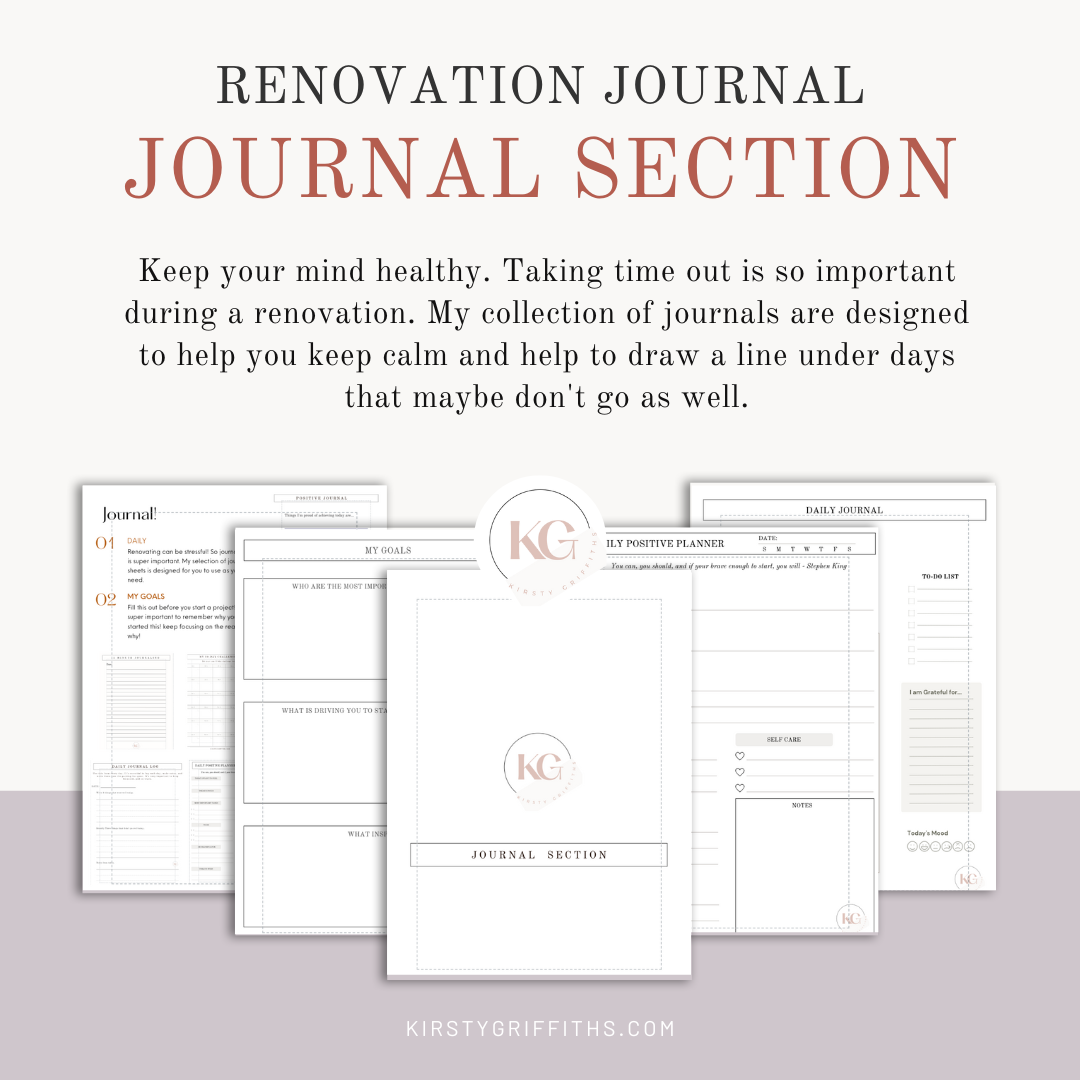 My Renovation Journal - 80 pages