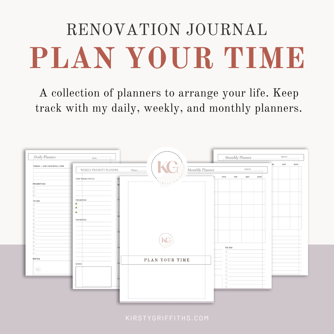 My Renovation Journal - 80 pages