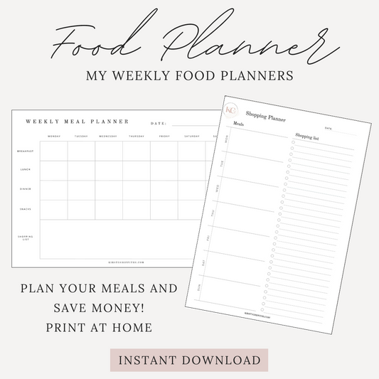 Weekly Food Planners Duo